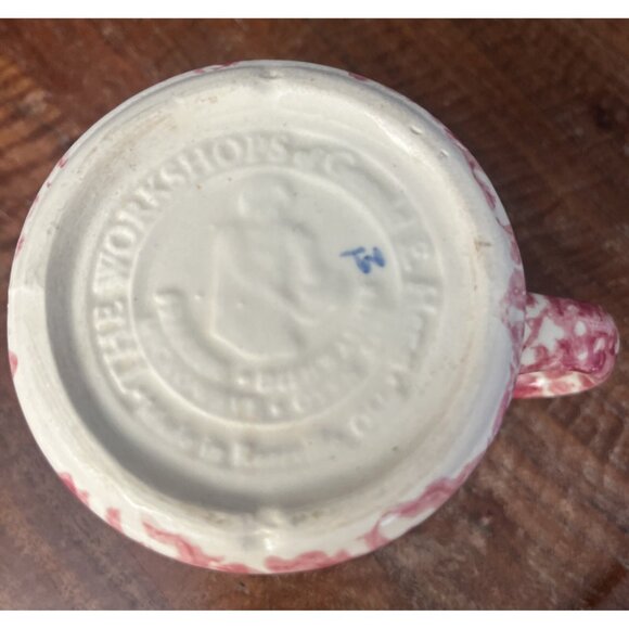 THE WORKSHOPS of Gerald R Henn Pink Sponge Design Mug Cup Rosseville OH Country - Picture 4 of 4